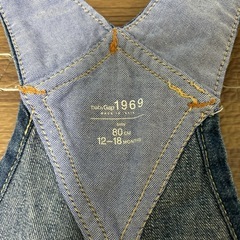 ベビーギャップ　オーバーオール　80の画像