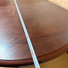 長さ調整式ダイニングテーブル の画像