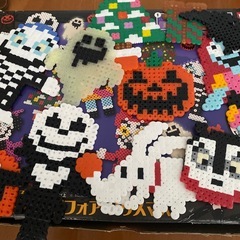 アイロンビーズ　ナイトメアビフォアクリスマス　の画像