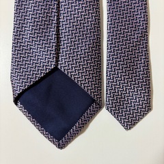 【美品】 Jacques Henri シルクネクタイ ネイビー パープル セットの画像