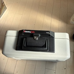 耐火‼️ポータブル金庫　sentry safe1100 鍵2本付きの画像