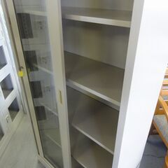 T-069 リサイクル品 コクヨ ガラス引き戸書庫 SH-365GF1Cの画像