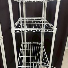 ☆直接引き取り歓迎☆5段 メタルラック 収納棚 ホワイトの画像