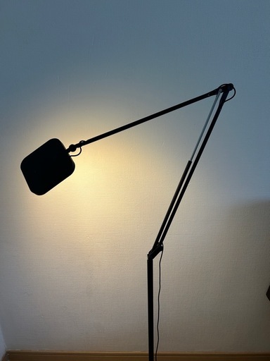 MUJI無印良品アームライト正方形フロアスタンド付き (ジャスミン茶