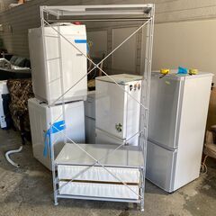 無印良品 スチールユニットシェルフ・ワードローブセット 幅86×奥行41×高さ175.5cm 25l菊﻿の画像