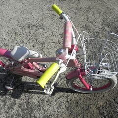 ジュニア用　16インチ　ピンク　適応身長102～118cm　こども自転車の画像