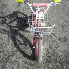 ジュニア用　16インチ　ピンク　適応身長102～118cm　こども自転車の画像