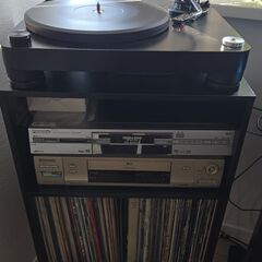 レコード収納棚（約1年前購入・状態良好）の画像