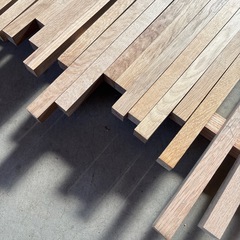 楢　ホワイトオーク角材　木材　29本セット　の画像