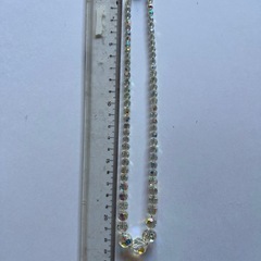 クリスタルビーズ ネックレスの画像
