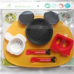 バンボ椅子（チェアー）美品中古　＋　ミッキーマウスランチセット　新品未使用品の画像