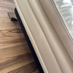 ソファーベッド　ホワイト　三人掛け　おしゃれ　2way 合皮の画像