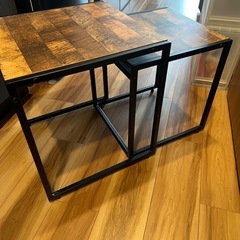 《12/22中までに引き取りに来ていただける方！》
サイドテーブル/2個セットの画像