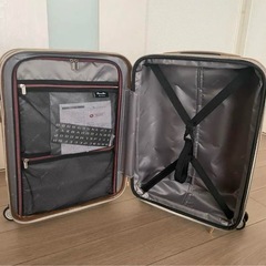 【新品】スーツケース Sサイズ フロントオープン 背面キャスターロックの画像
