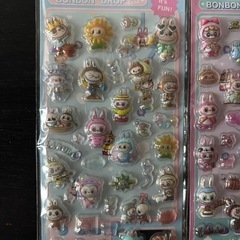 ラブブ　ドロップシール　1枚300円　ボンボンドロップシール　3D 立体シール　ぷくぷくシール
の画像