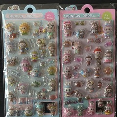 ラブブ　ドロップシール　1枚300円　ボンボンドロップシール　3D 立体シール　ぷくぷくシール
の画像