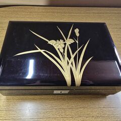 和風ジュエリーボックス（曲:乙女の祈り）鏡・鍵付きの画像