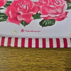 金属トレー 高島屋 バラの画像