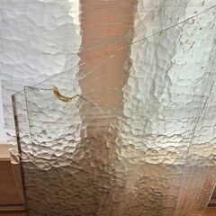昭和レトロガラス 石目・ロックラル 割れの画像
