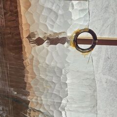 昭和レトロガラス 石目・ロックラル 割れの画像