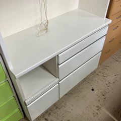 O 2512-477 松田家具　キッチンカウンター　上下分割可　別売り不可　キズ汚れ有りの画像