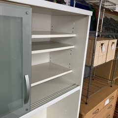 O 2512-477 松田家具　キッチンカウンター　上下分割可　別売り不可　キズ汚れ有りの画像