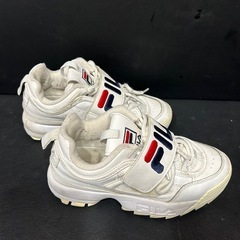 フィラ ディスラプター 2 アップリケ FILA DISRUPTOR II APPLIQUE White/Blue/Red 5fm00075-125 ウィメンズ レディース スニーカー ベルクロ ホワイトの画像