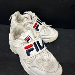 フィラ ディスラプター 2 アップリケ FILA DISRUPTOR II APPLIQUE White/Blue/Red 5fm00075-125 ウィメンズ レディース スニーカー ベルクロ ホワイトの画像