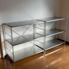 無印良品 ステンレスユニットシェルフ 2台の画像