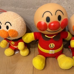 アンパンマン　ドラえもん　ぬいぐるみの画像