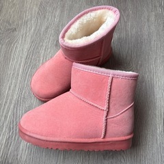 子供ブーツ (ピンク)の画像