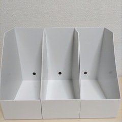 【美品】無印良品　ポリプロピレン　ワイドファイルボックス 6個セット（＋1個おまけ）の画像