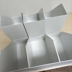 【美品】無印良品　ポリプロピレン　ワイドファイルボックス 6個セット（＋1個おまけ）の画像
