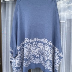 RANANレース柄ポンチョカーディガンの画像