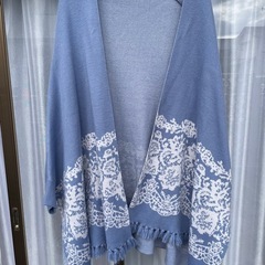 RANANレース柄ポンチョカーディガンの画像