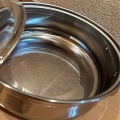 未使用！両手鍋  ガラス蓋付きの画像