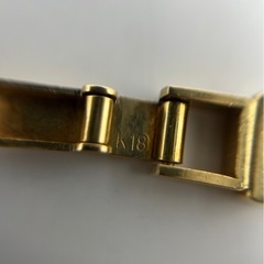 　【極美品】K18YG デザイン ネックレス 18金 イエローゴールド 編み込みの画像