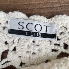 Scot Clubレース編みストール　三角ストールの画像