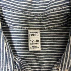 ベビー　つなぎ　半袖　ベビーギャップ　の画像