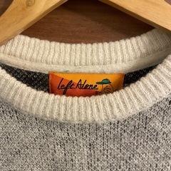 レフトアローン　モヘアニット　牛柄の画像