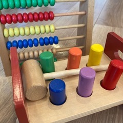 木の玩具 4点セット 積み木 型はめ 知育玩具  ニチガン ハンマートイの画像