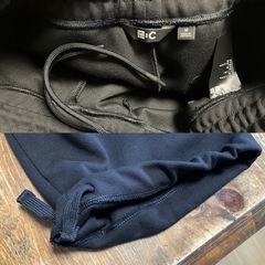 12月購入《ユニクロ》裾が絞れるスウェットワイドパンツ・黒・メンズ(レディース可)の画像