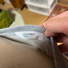 Mだけどゆっくりした後ろが長いトレーナーの画像