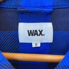 A-902【リユースのサカイ野々市店】WAX チェック柄ジャケット メンズ ブルー Sサイズの画像