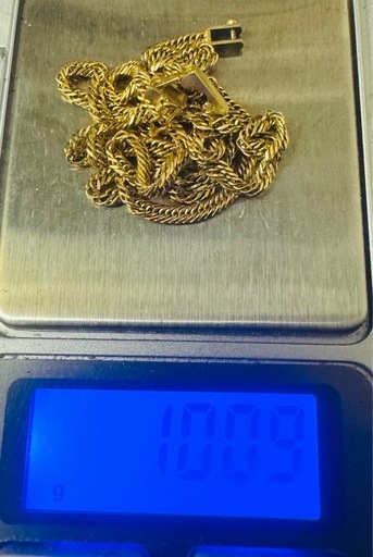 総重量16g24k18k喜平ネックレス、トップ