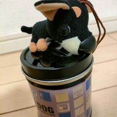 ★THE DOGマスコット付缶バンク未使用 イヌの画像