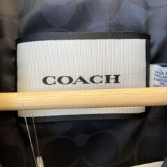 A-903【リユースのサカイ野々市店】COACH コーチ トレンチコート メンズ ブラック Ｍサイズの画像