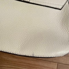 Andrea Cardone 本革 ショルダーバッグ イタリア製ホワイトレザーの画像