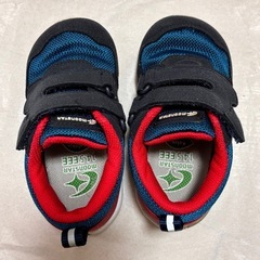 moonstar ベビー スニーカー 青赤紺　3Eの画像