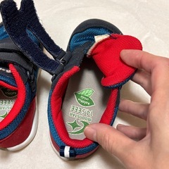 moonstar ベビー スニーカー 青赤紺　3Eの画像